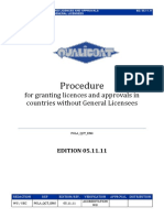 Procedure For Granting A Licence in Countries Without GL