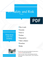 #3 Safety and Risk: Vocabulary