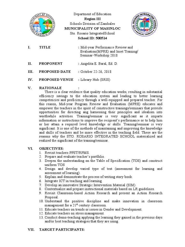 MPRE Project Proposal | PDF | Teachers | Human Nature