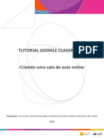 Tutorial Google Classroom UFSCAR