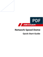 Network Speed Dome: Quick Start Guide
