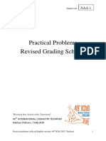 IChO 2017 - Tes Praktikkum, Grading Scheme