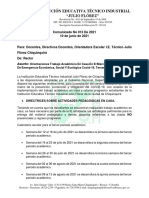 75 - Comunicado 013 - Junio - 2021 - Ie Tecnica Industria Julio Florez