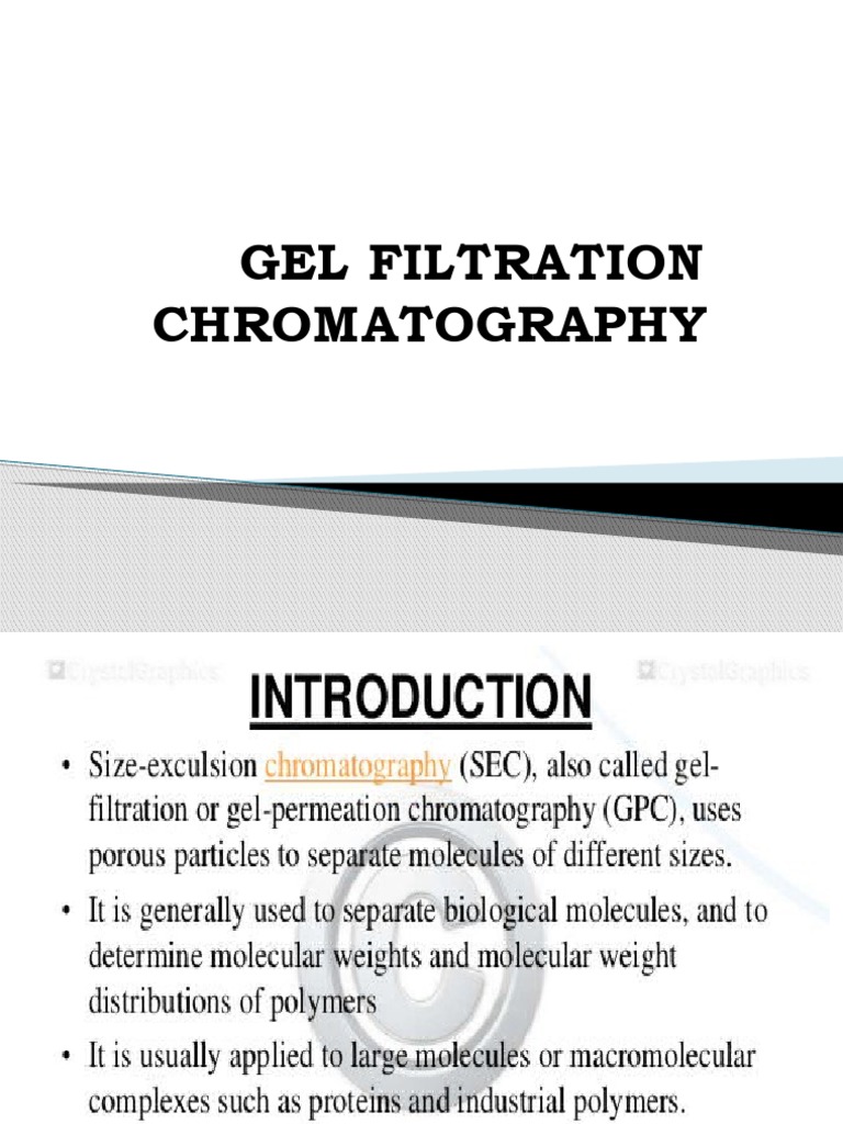 Gel - Chromatography | PDF | Wellness | Technology & Engineering