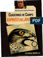 (Cuadernos de Campo 35) Félix Rodríguez de La Fuente - Rapaces Del Bosque (1978, Editorial Marín S.A.)