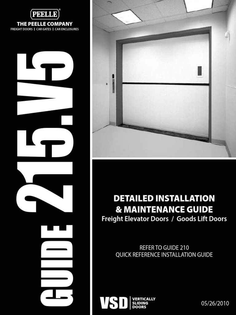 215 - Detailed Installation & Maintenance | PDF | Door | Elevator