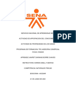 Actividad de Las Propiedades de Los Gases