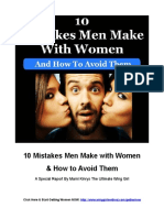 10 Mistake - Men Make With Women and How To Avoid Them 2021
