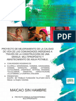 Propuesta Proyecto de Mejoramiento de La Calidad de Vida de Las Comunidades Indígenas Granja Multipropósito y Abastecimiento de Agua Potable.