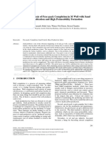 Productivity Analysis of Frac-Pack Completion in M Well With Sand Problem Indication and High Permeability Formation