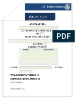 Plantilla de Hoja de Presentacion