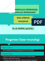 Endokrinologi Reproduksi "Imunologi Reproduksi" Reni Afriyani 1920332046