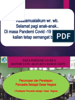 4. Penetapan Pancasila  sebagai Dasar Negara