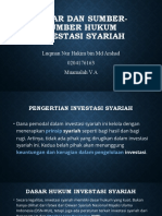 Dasar Dan Sumber - Sumber Hukum Investasi Syariah