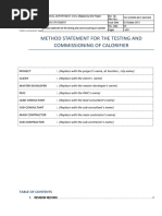 TEC-223500 - MET-DoR-004 (Method Statement For The T&C of Calorifier)