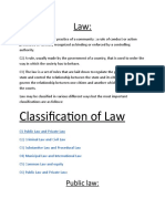 Classification of Laws