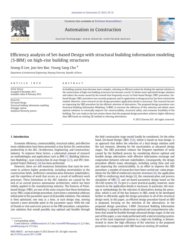 Efficiency Analysis On High Rise Buildings | PDF | Building Information ...