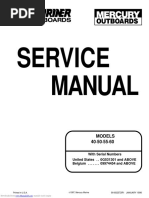 Mercury Outboard 7.5HP OEM Parts Diagram for Cylinder Block