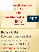 Benefit Cost Analysis