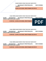 Cara Penulisan Nomor Surat Keluar Tahun 2018