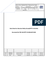 Data Sheet For Absorber Reflux Drum (GTPT-V-250-003)