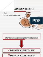 Lecture Desain Kuntitatif Konversi