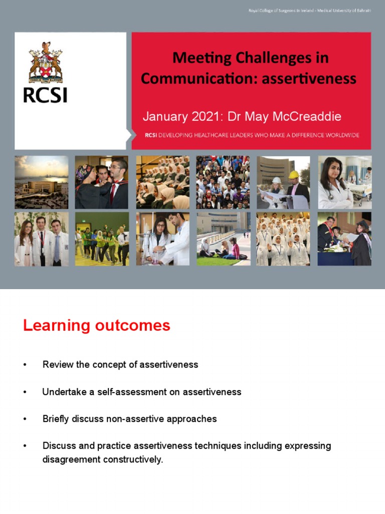 Mastering Assertiveness in Communication | PDF | Behavior | Rights