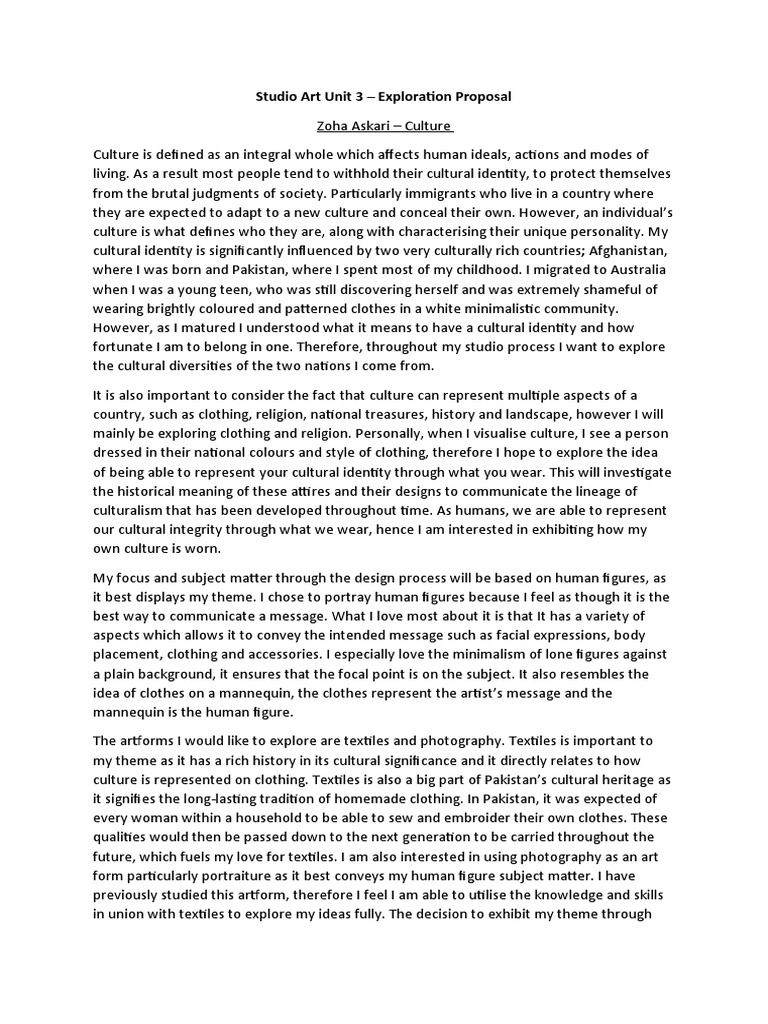 Cultural Identity Through Art Exploration | PDF | Identity (Social ...