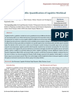 Eye Movement Profile: Quantification of Cognitive Workload: Mondal K and Majumdar D