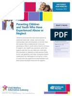 Parenting Children Who Experienced Abuse or Neglect