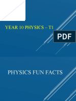 Year 10 Physics - T1