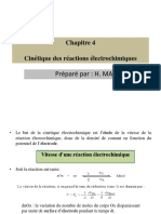 Chapitre 4 Cinétique Électrochimique