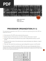 CPU Structure and Functions