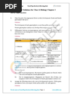 CBSE NCERT Solutions For Class 12 Biology Chapter 2: Back of Chapter Questions