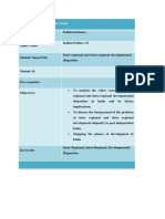 Module Detail: To Analysis The Wider Concept of Inter