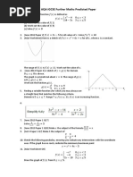 AQA IGCSE Further Maths Predicted Paper