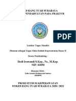 Stikes Hang Tuah Surabaya Laporan Pendahuluan Pada Fraktur: Dedi Irawandi S.Kep., NS., M.Kep. NIP. 03050