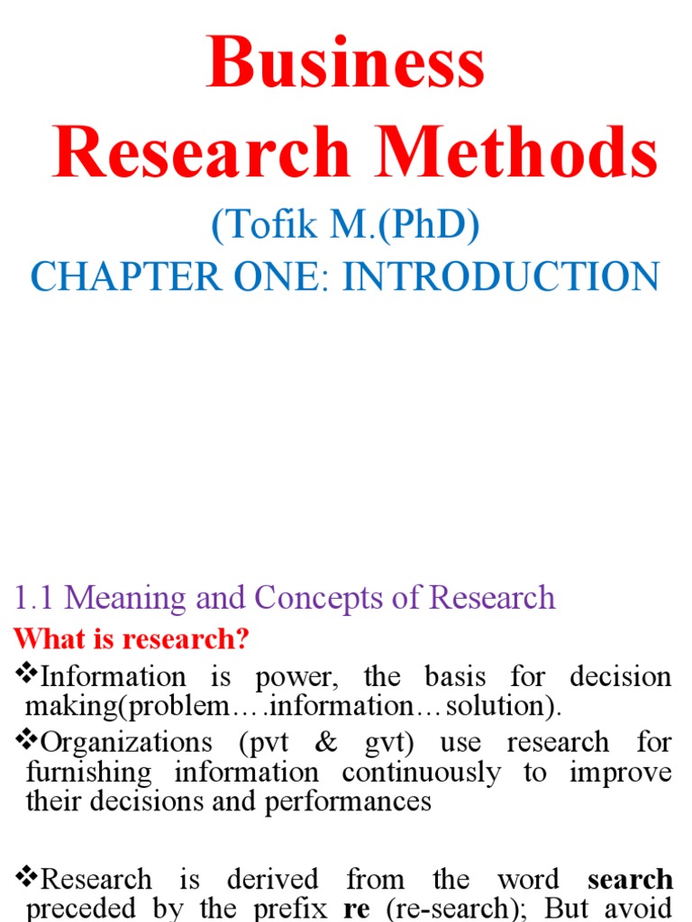Business Research Methods Explained | PDF | Hypothesis | Statistical ...