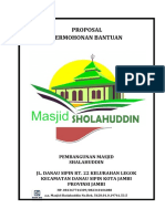 Proposal Masjid Sholahuddin 2021