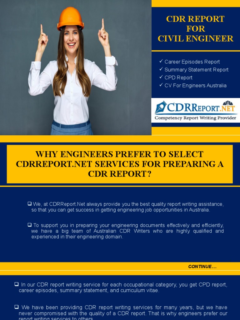 CDR Report Guide for Civil Engineers | PDF | Engineering | Labour