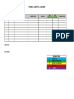 Material Submittal Log Sheet