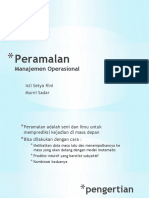 Pertemuan 3 - Peramalan Manajemen Operasional