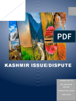 Kashmir Issue/Dispute: Submitted To DR - Shahana Begum Submitted From Sana Naz