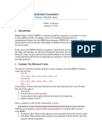 CS 262 Computational Genomics: Lecture 7: Hidden Markov Models Intro