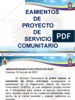 Induc Proyecto Serv Comunit Julio 2020