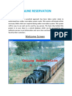 Rail Reservation System Project Manual