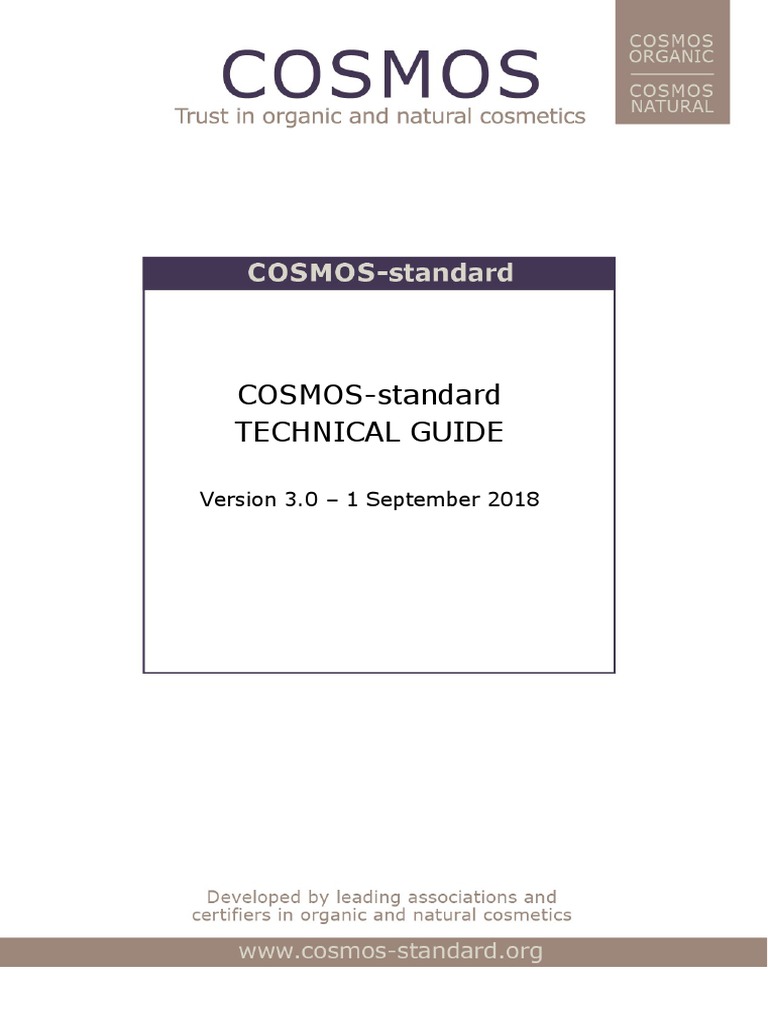 COSMOSstandard Technical Guide Version 3.0 1 September 2018 PDF