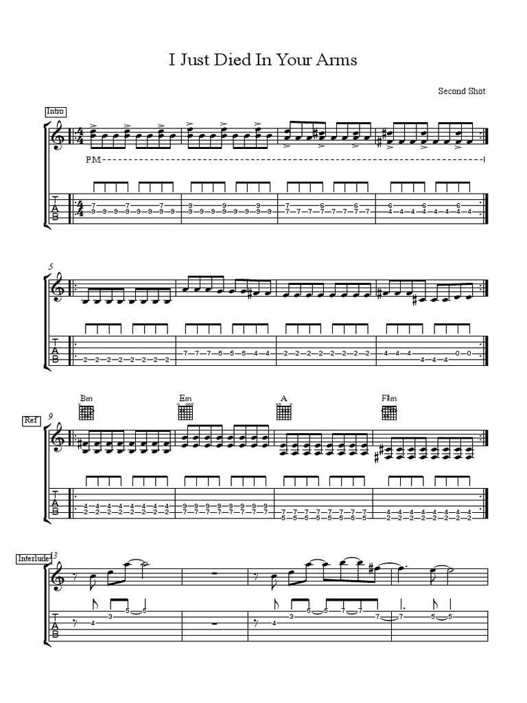 I Just Died in Your Arms | PDF