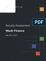 Security Assessment Wault-Finance: May TH