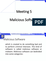 Meeting 5 Malicious Software